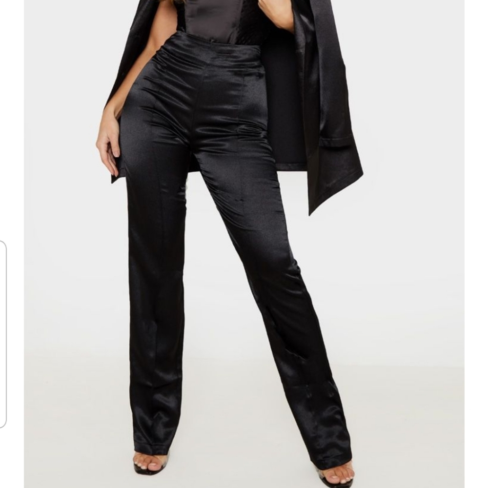Satin Black Dressy Pants